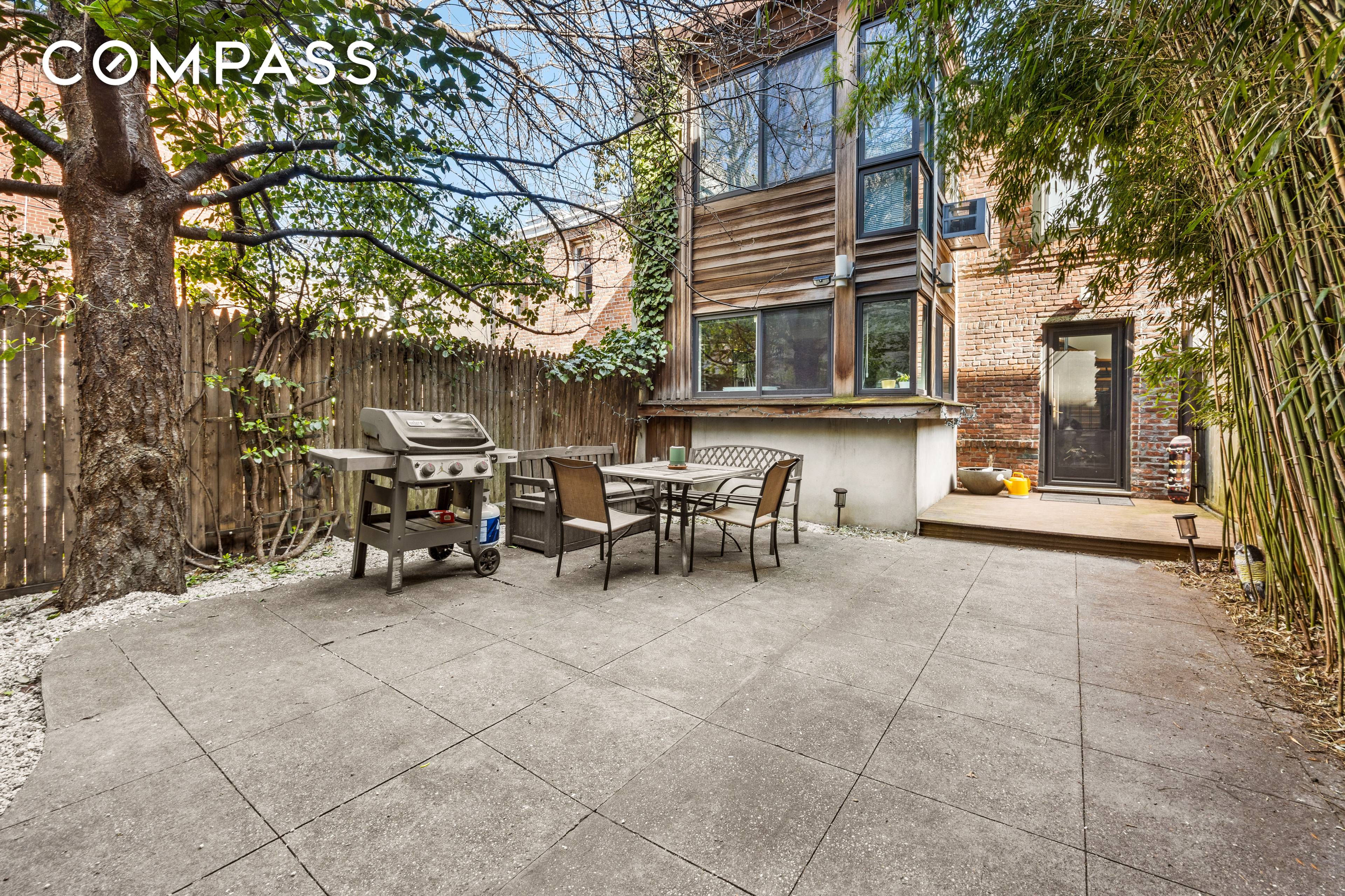 This unique carriage house is in the heart of Boerum Hill on a pretty tree lined street.