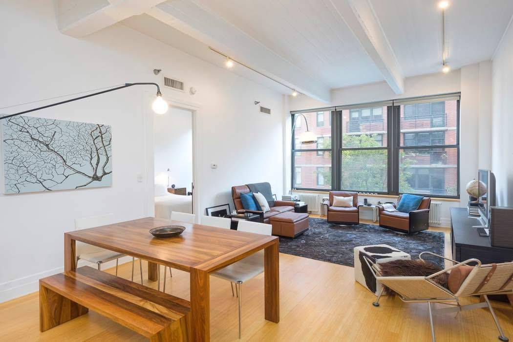 This beautiful and spacious approximately 1, 262 SF one bedroom, two bath plus home office loft is the true definition of DUMBO living.