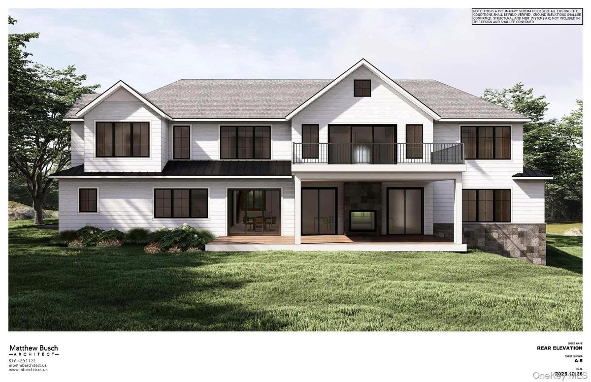 Rear of house - this is a sample, can be modified or completely changed