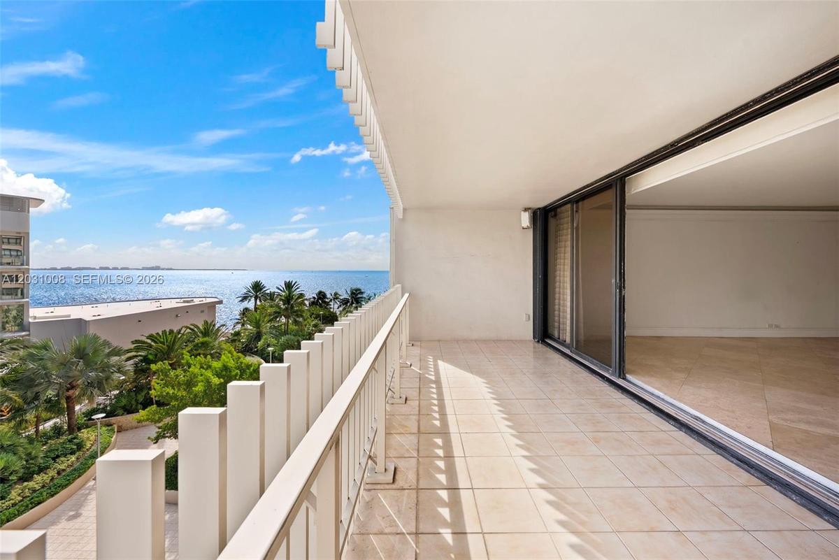 Balcony off the living room.
