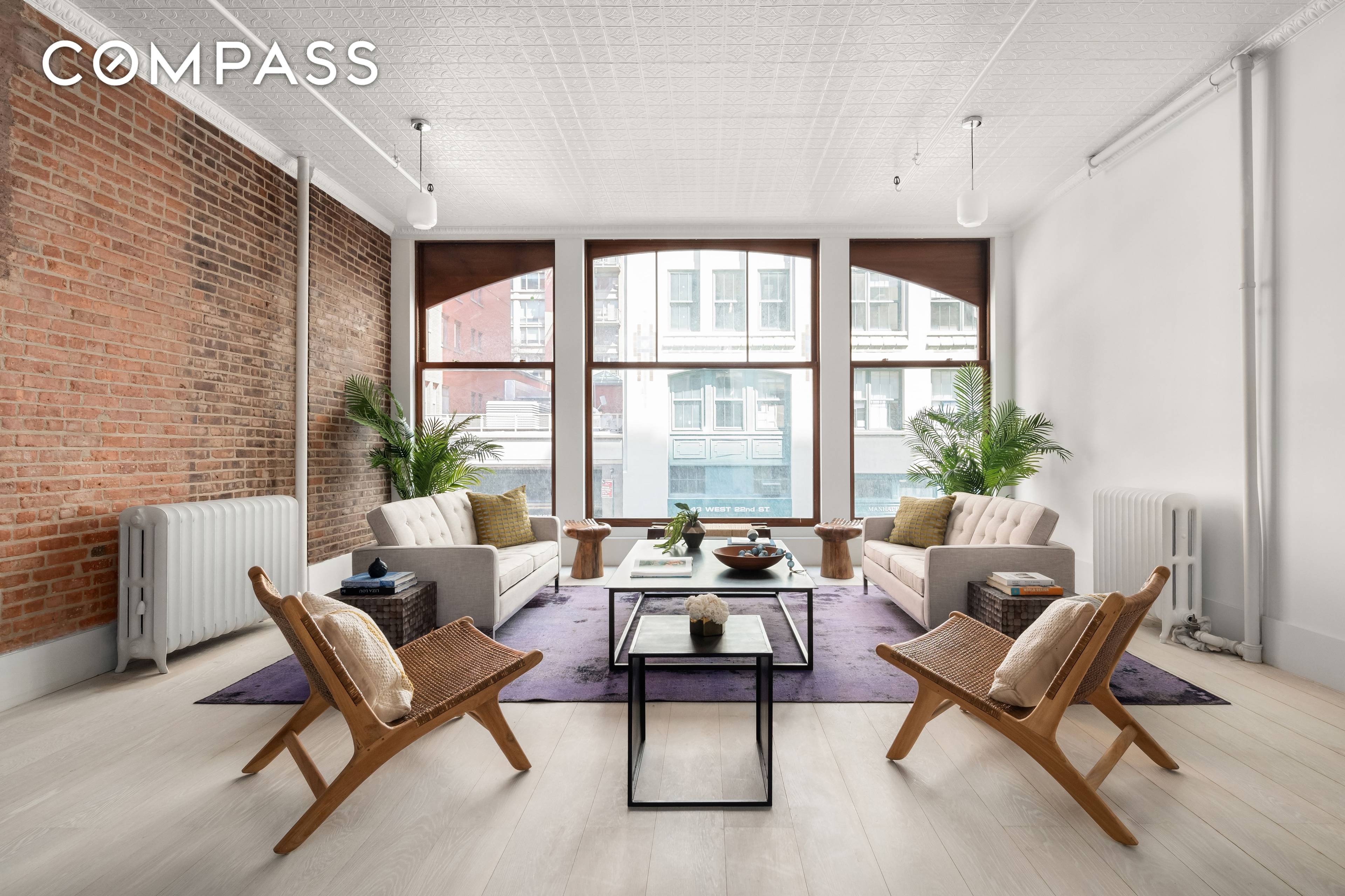 Welcome to this completely and newly renovated, never been lived in, full floor 2 bedroom, 2 bathroom loft rental in a landmarked boutique Cooperative in the Flatiron district.