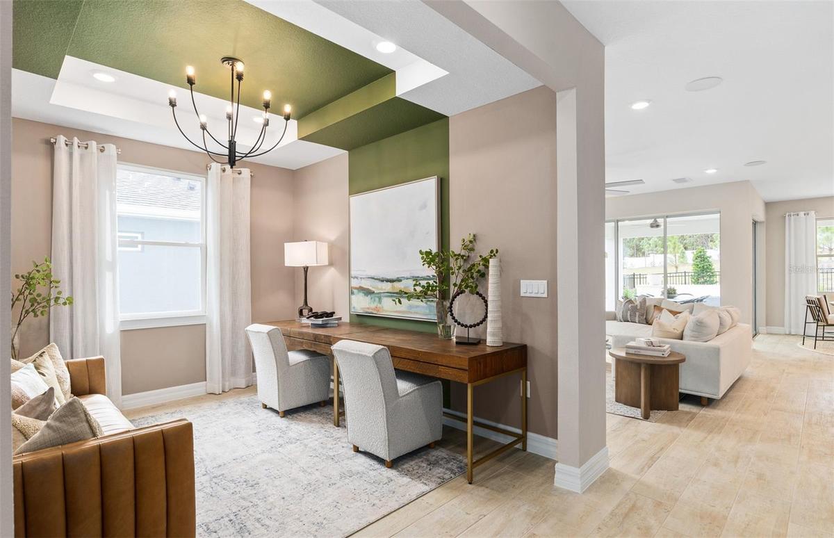 Model Home Design Only. Pictures and furnishings are for illustrative purposes only. Elevations, colors and options may vary. Furniture is for model h