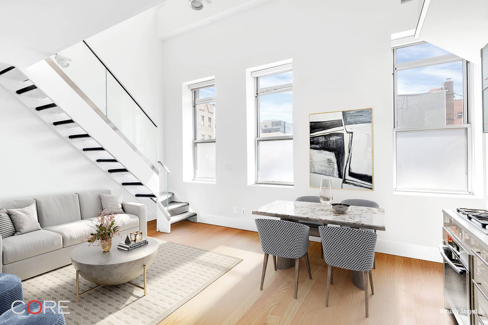 Sunlit triplex perfect for modern day living located right across McCarren Park.