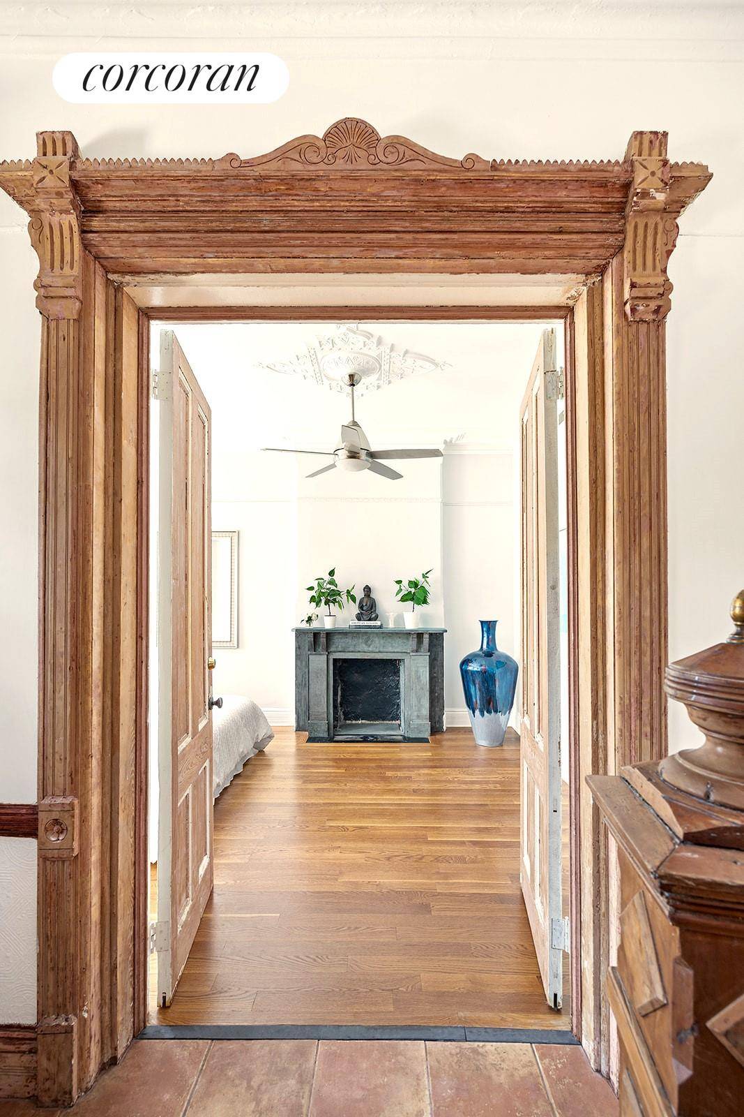 WELCOME TO 585 HANCOCK ! This beautiful home has been stunningly renovated with all of its turn of the century details thoughtfully preserved, including artisan plaster and woodwork, handsome decorative ...