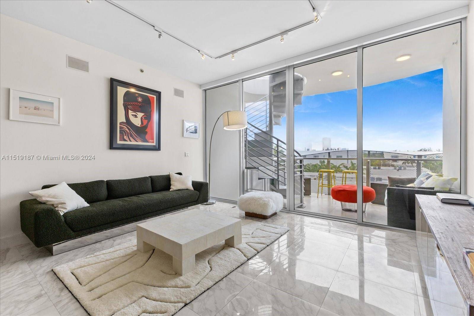 Huge rooftop lanai terrace above this comfortable 2 bedroom 2 bath penthouse situated on the 5th floor of Artepark condominium, boutique luxury building in South Beach located 2 blocks to ...