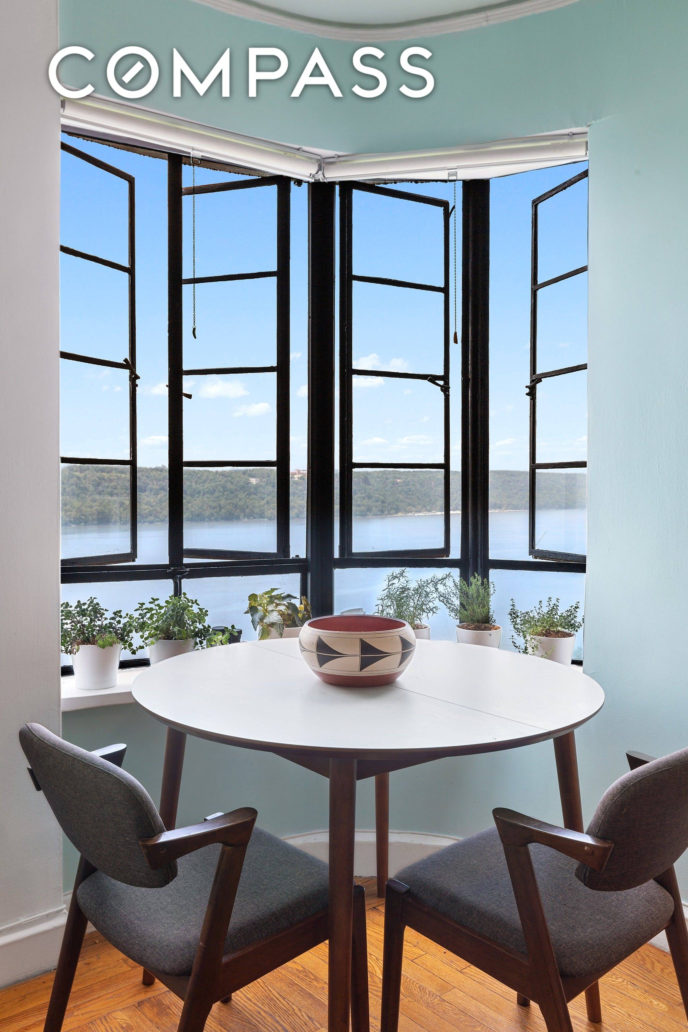 HEAVENLY VISTAS IN HUDSON HEIGHTS Every window in this high floor beauty has unobstructed, panoramic views spanning the GWB to the Mario Cuomo Bridge with nothing but Hudson River, Palisades ...