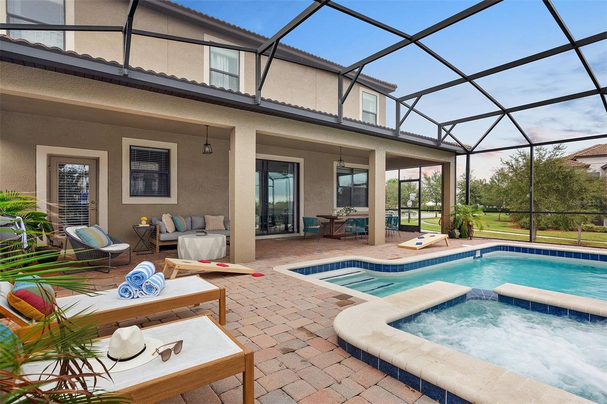 Screened in pool