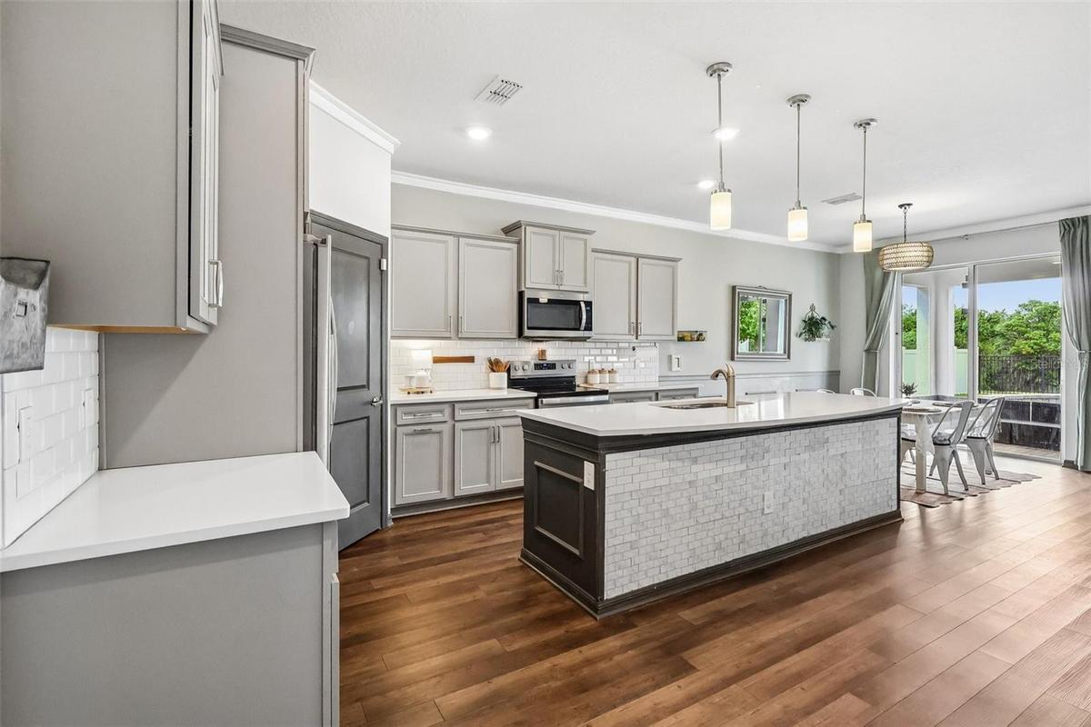 Spacious Kitchen with quartz counters and lots of space