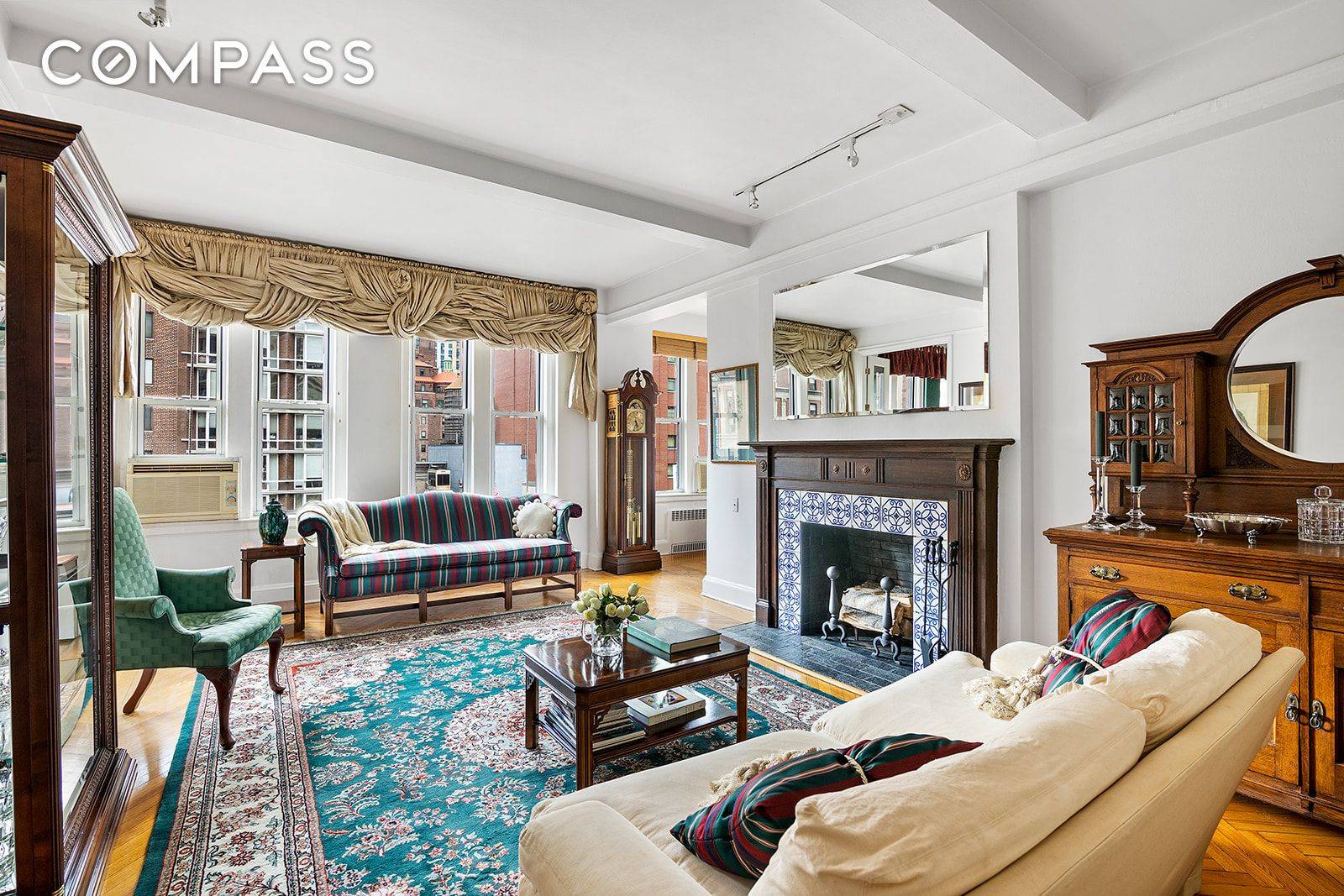 This one is a beauty ! Enjoy gorgeous natural light and unobstructed views of iconic NYC landmarks from this elegant pre war home on the coveted Park Avenue.