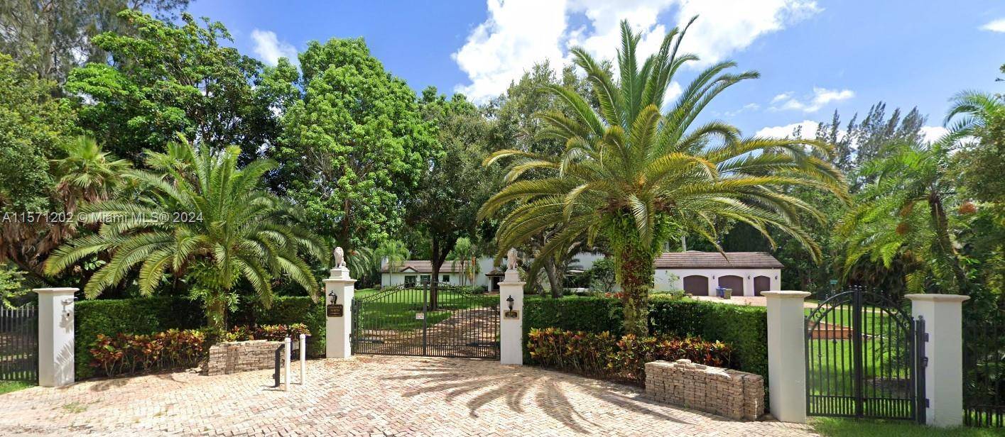 Gated fenced private compound in very exclusive Southwest Ranches.