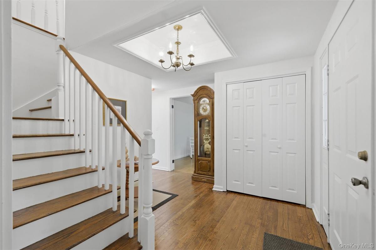 Coat closet and space for your welcome decor!