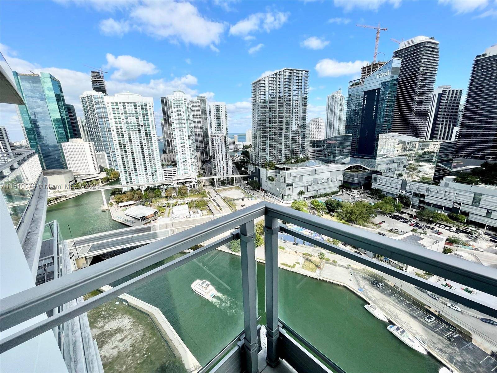Modern upgraded direct river view 2 2 with split floorplan at Mint in excellent condition.