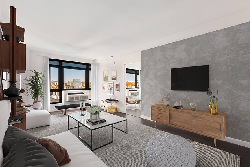 Brand new 3 bedroom home with 2 full baths boasting beautiful, uninterrupted views of Manhattan, The River, Manhattan Bridge.