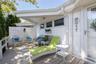 Front Deck featuring an extended overhead roof