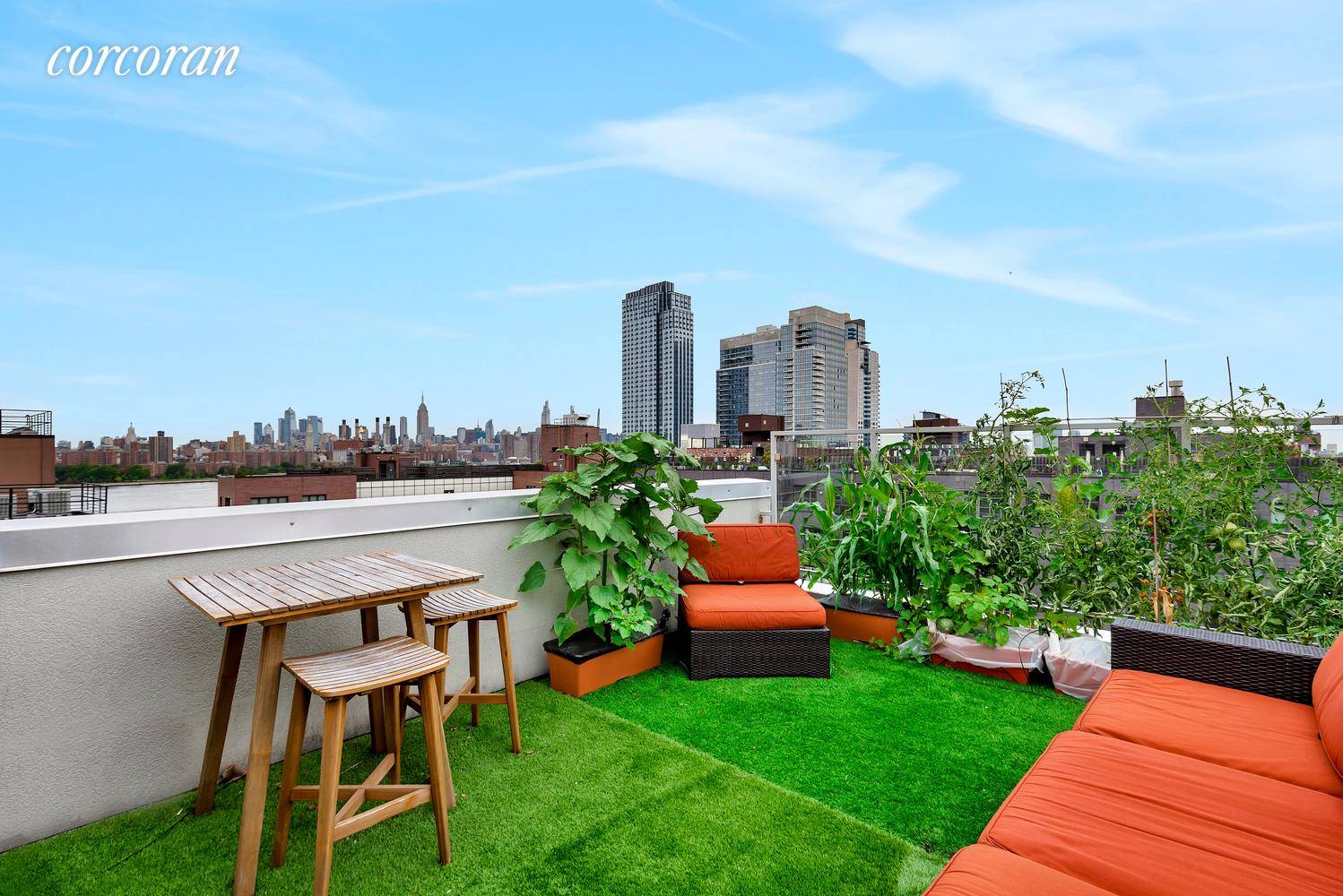 No Fee ! Multi level Loft Living with Three Private Outdoor Spaces in Prime Williamsburg.