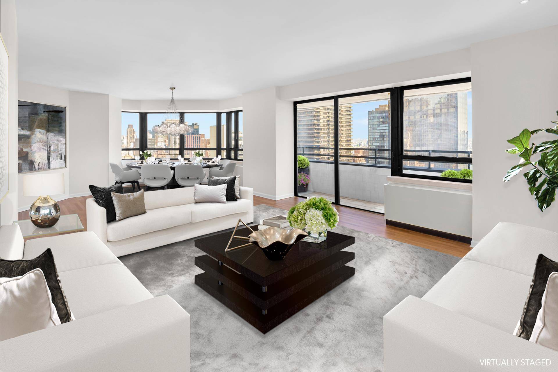 Enjoy sweeping East River and City views from this pristine home an oasis in the heart of midtown Manhattan.