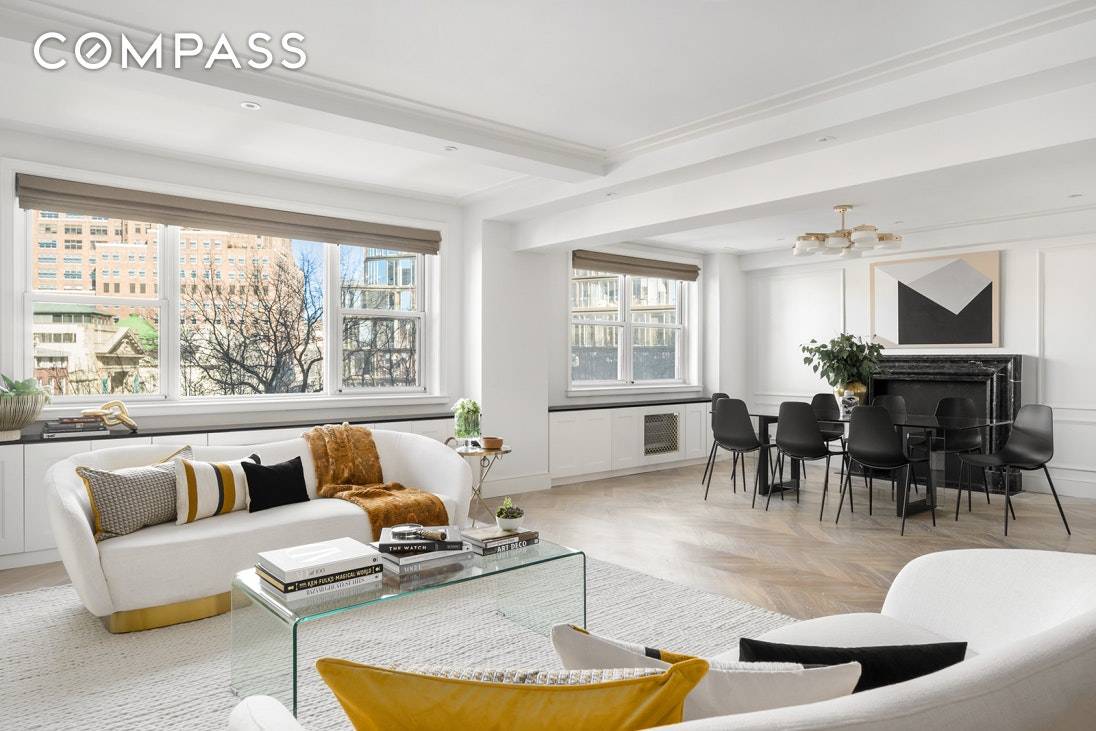 Rarely available, mint condition three bedroom two bathroom residence in one of the West Village s most prestigious buildings.