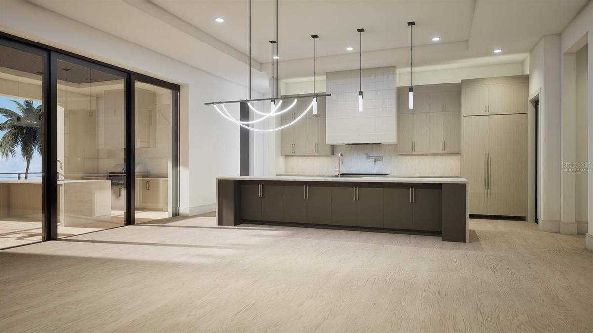 Virtually Staged - Great Room/Dining/Living