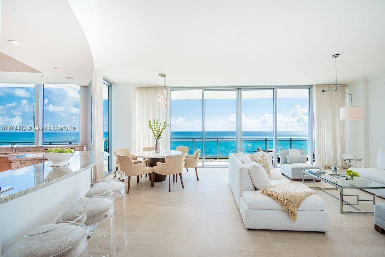 Welcome to Paradise, Live the Lifestyle of complete Luxury in the Ritz at One Bal Harbour, Spectacular Ocean Intracoastal City Views from this gorgeous Flow thru residences with over 45ft ...