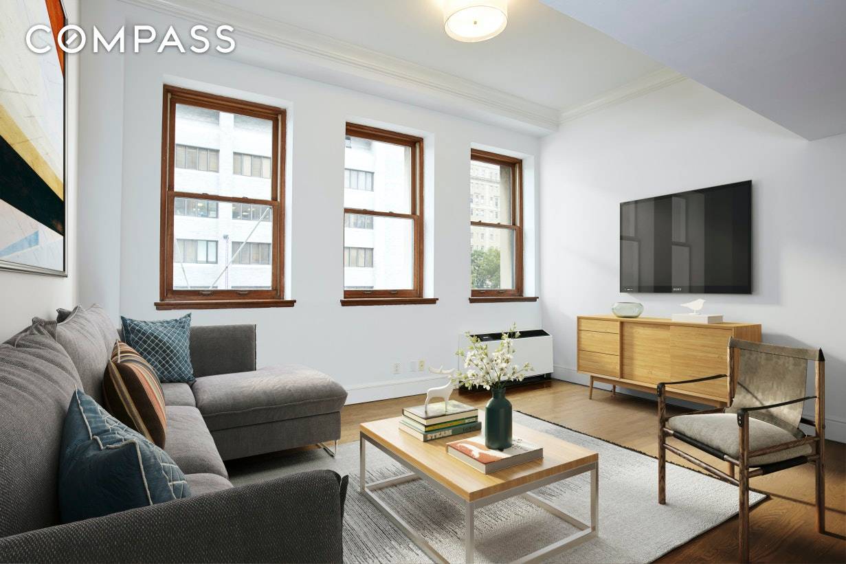 Gorgeous one bed, one bath units located at Rutherford Place Prewar Condominium is in perfect condition and has just been painted and refreshed.
