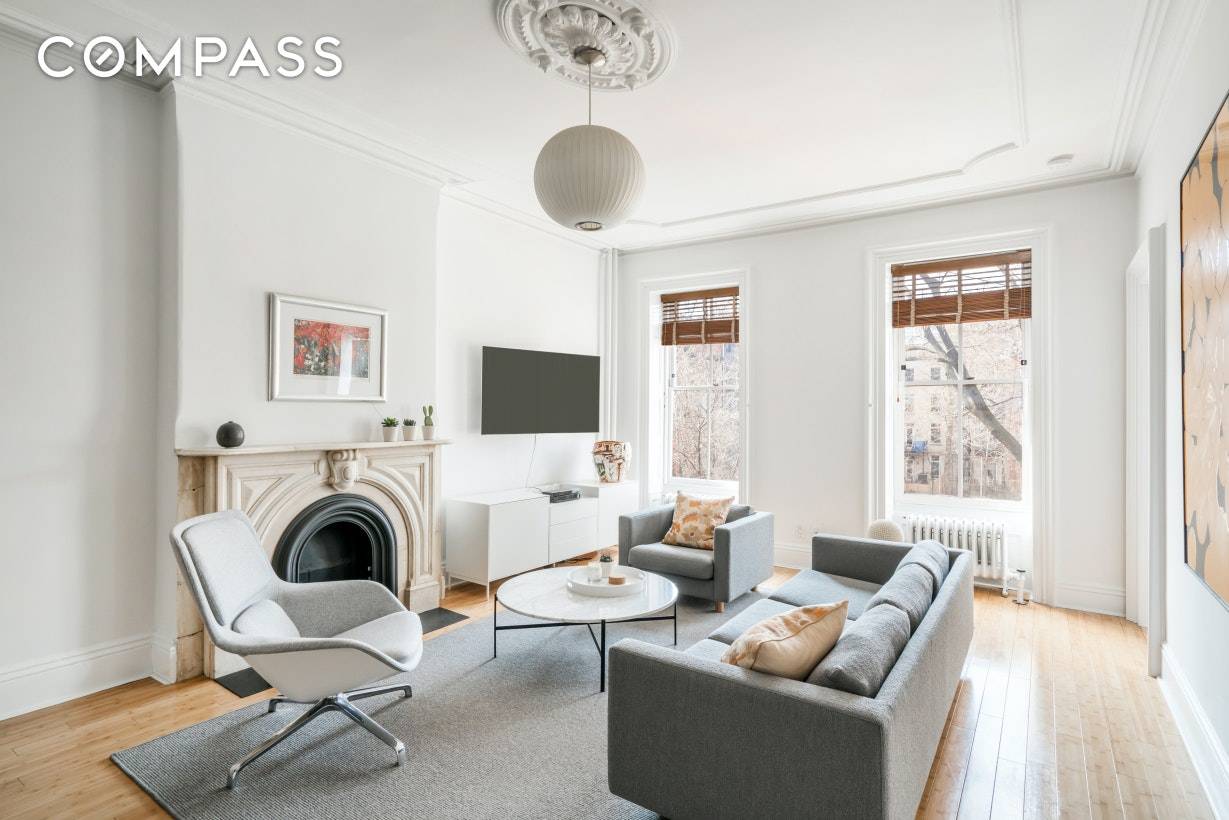 A stunning two bedroom one bath furnished unfurnished rental in the heart of Fort Greene.