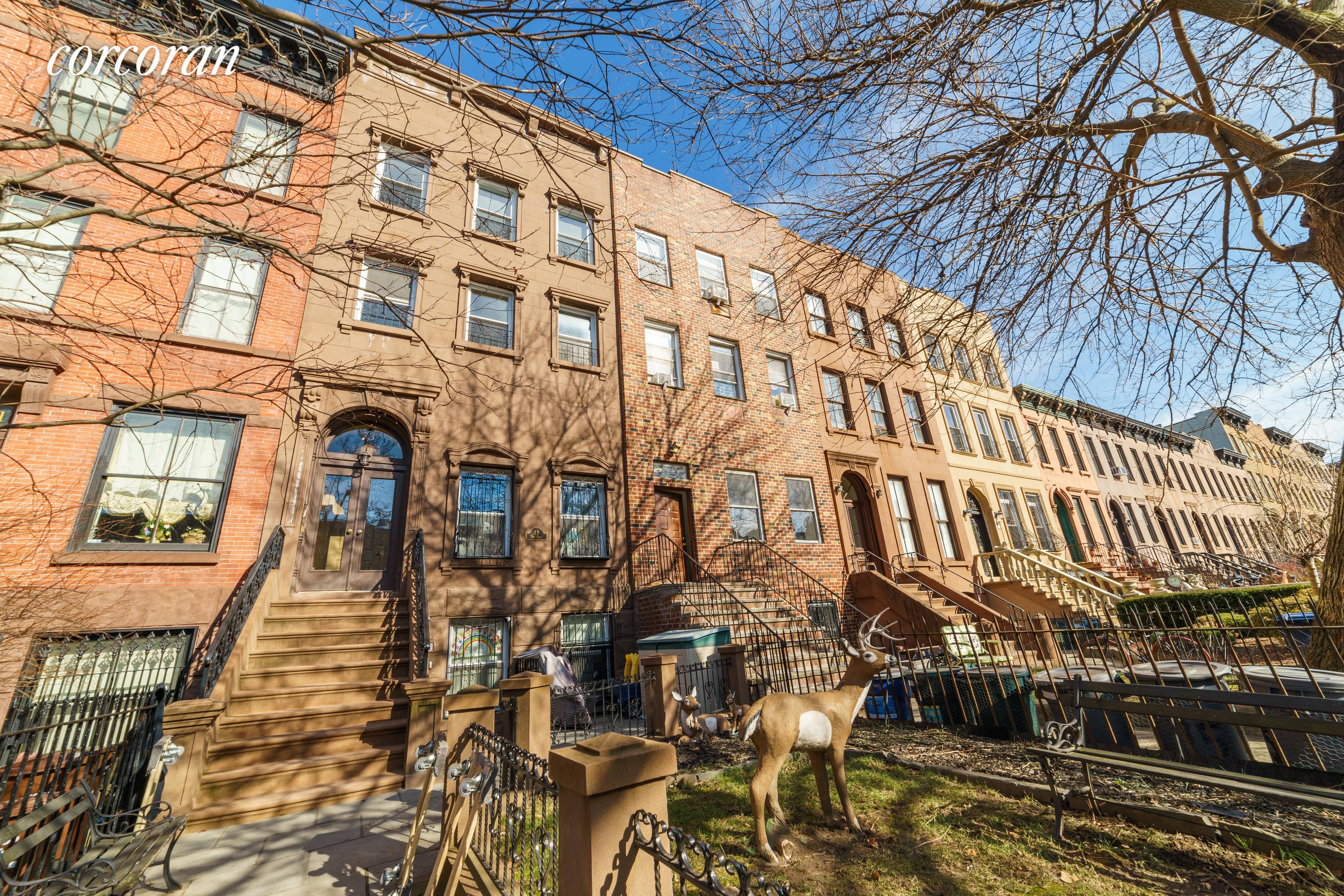 An incredible opportunity 73 3rd Place in prime Carroll Gardens is an enormous 4 story, 4 family meticulously maintained and updated brownstone.