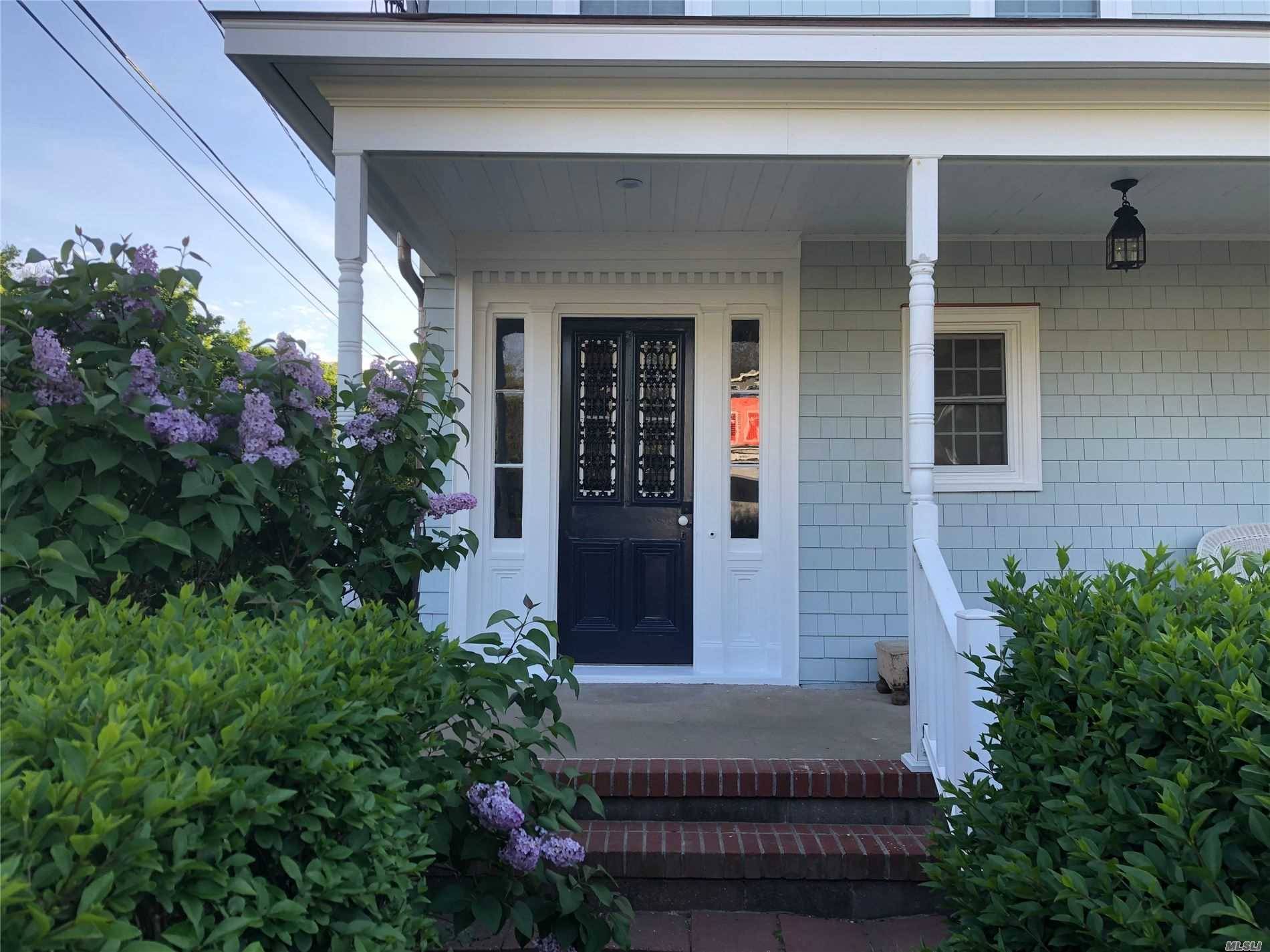 Southold, North Fork North Fork Resident's Inn beautifully restored authentic farmhouse, second floor apartment with comfortable upscale appointments including rocking chair front porch, entry hall, large living room with GREAT ...