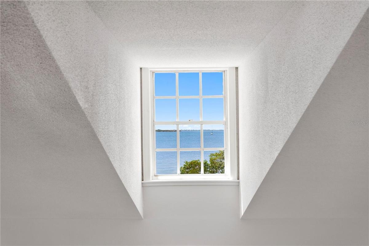 Water view from upstairs window