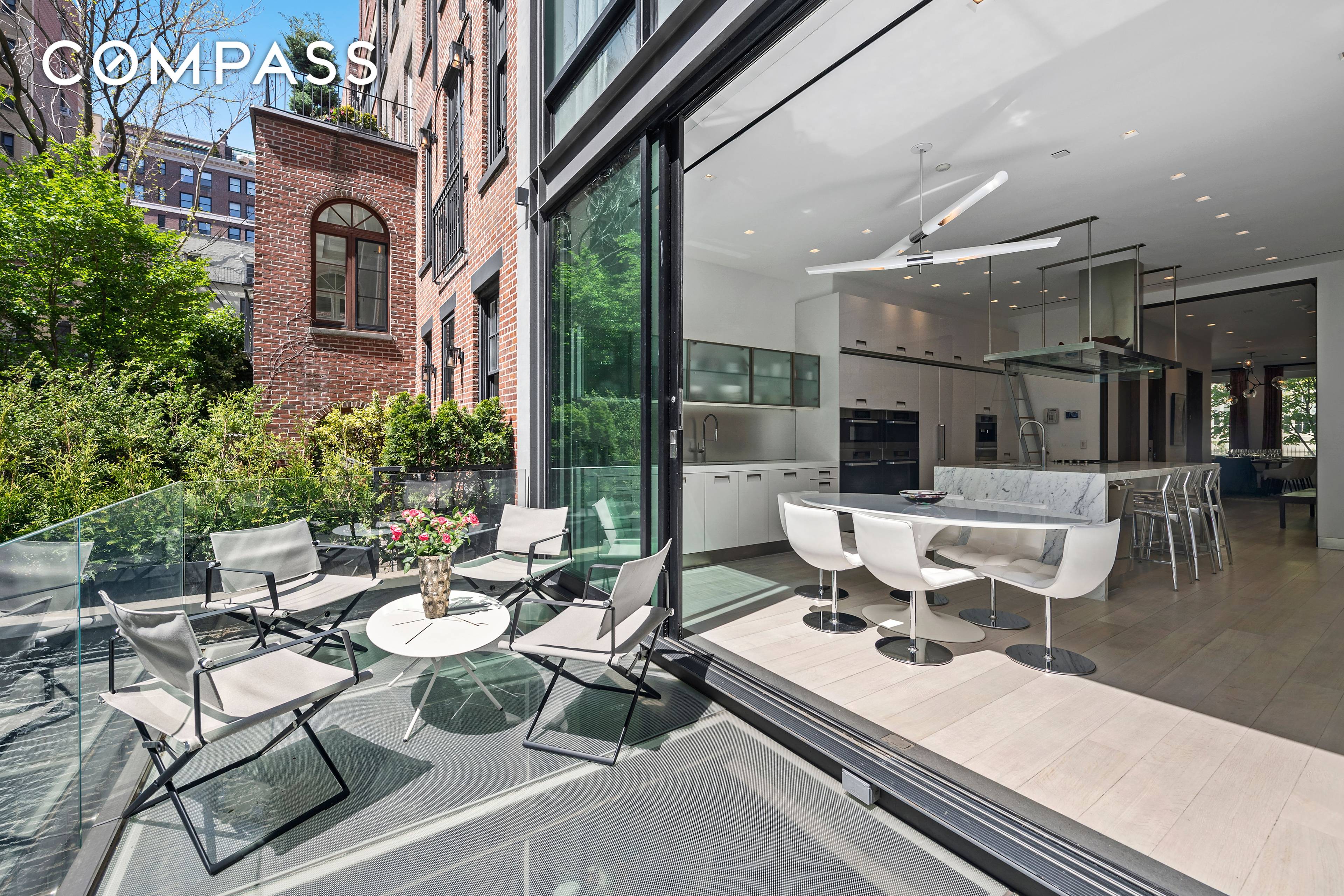 Located on a tree lined block famous for its exquisite townhouses, this contemporary, light filled six story home presents the ultimate in luxury living.