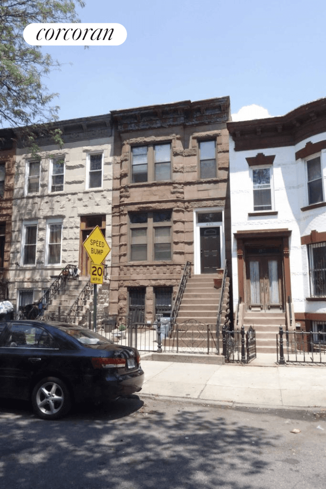 Two unit brownstone townhouse 19x55 ft, built 1899, in Bed Stuy.