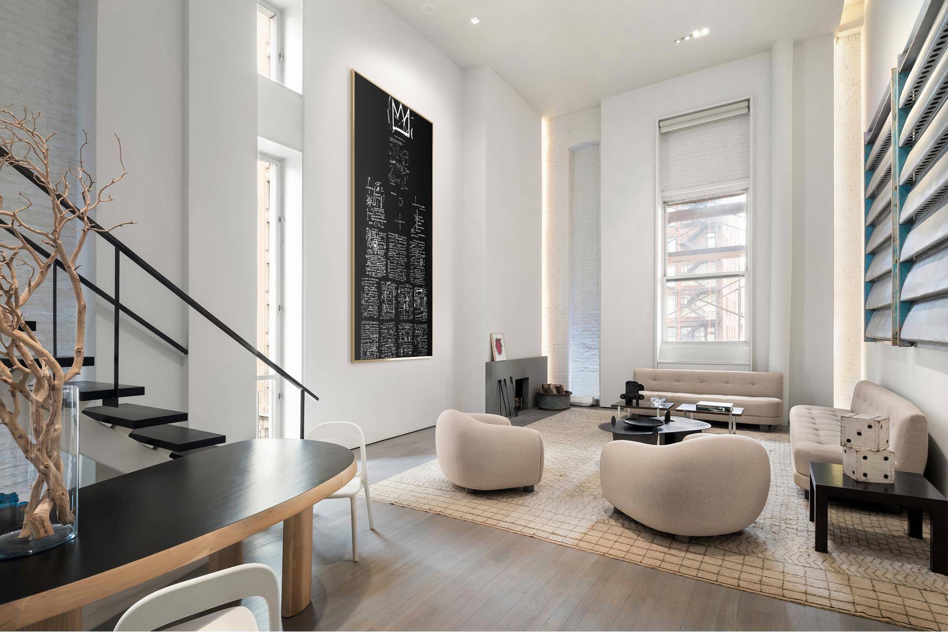 With three exposures, oversized windows, and soaring 24 foot ceilings, this designer one of a kind pre war loft is awash in natural light and is pin drop quiet thanks ...