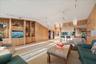 LIVING ROOM - another view facing toward the kitchen - 12 foot ceilings, and CYPRESS walls!