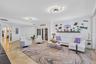 Polished travertine Stone flooring throughout the attire home