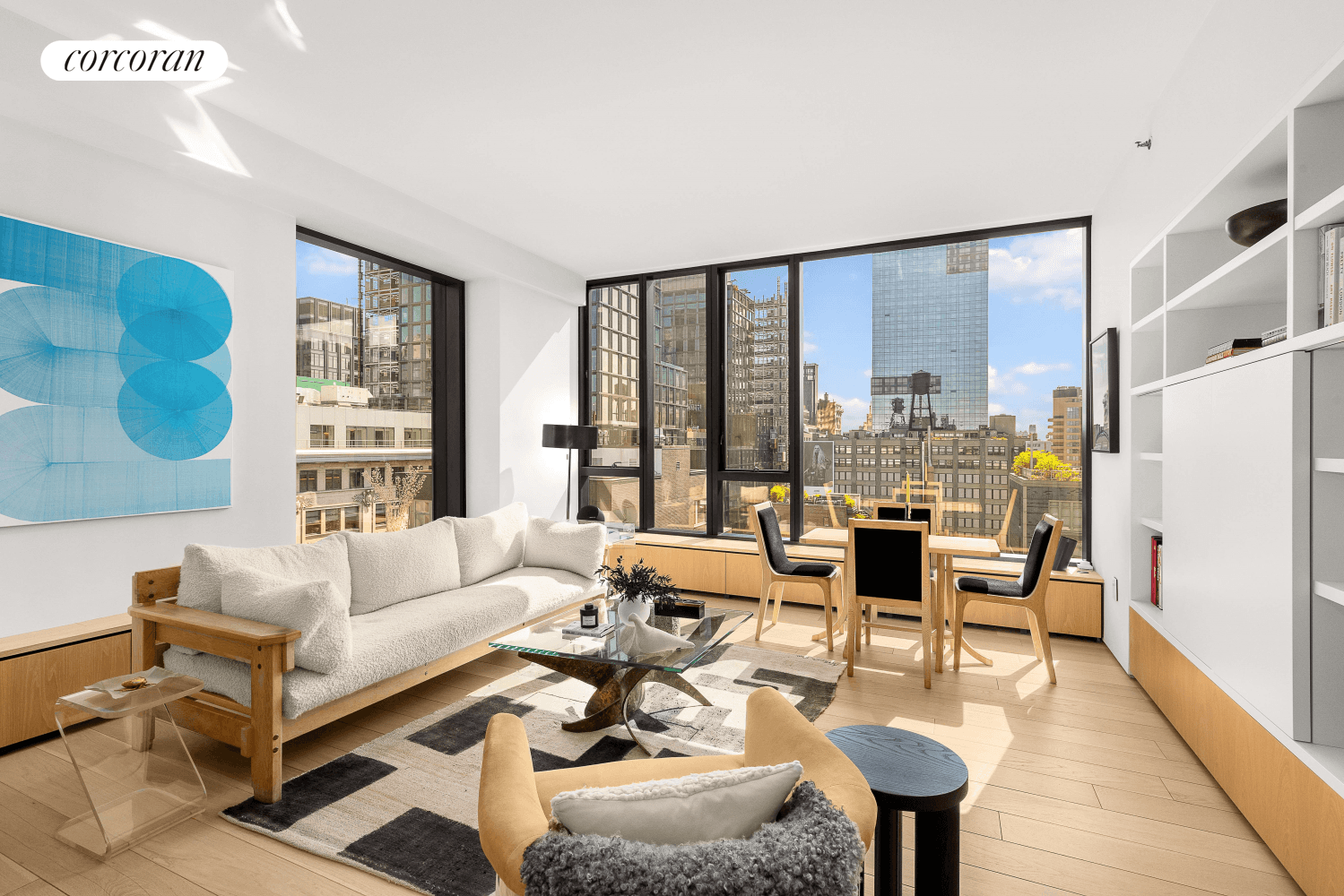 Introducing residence 14E this sun drenched and impeccably designed high floor 2 bedroom, 2 bath apartment has been masterfully renovated by AD100 Designer Saffron Case.