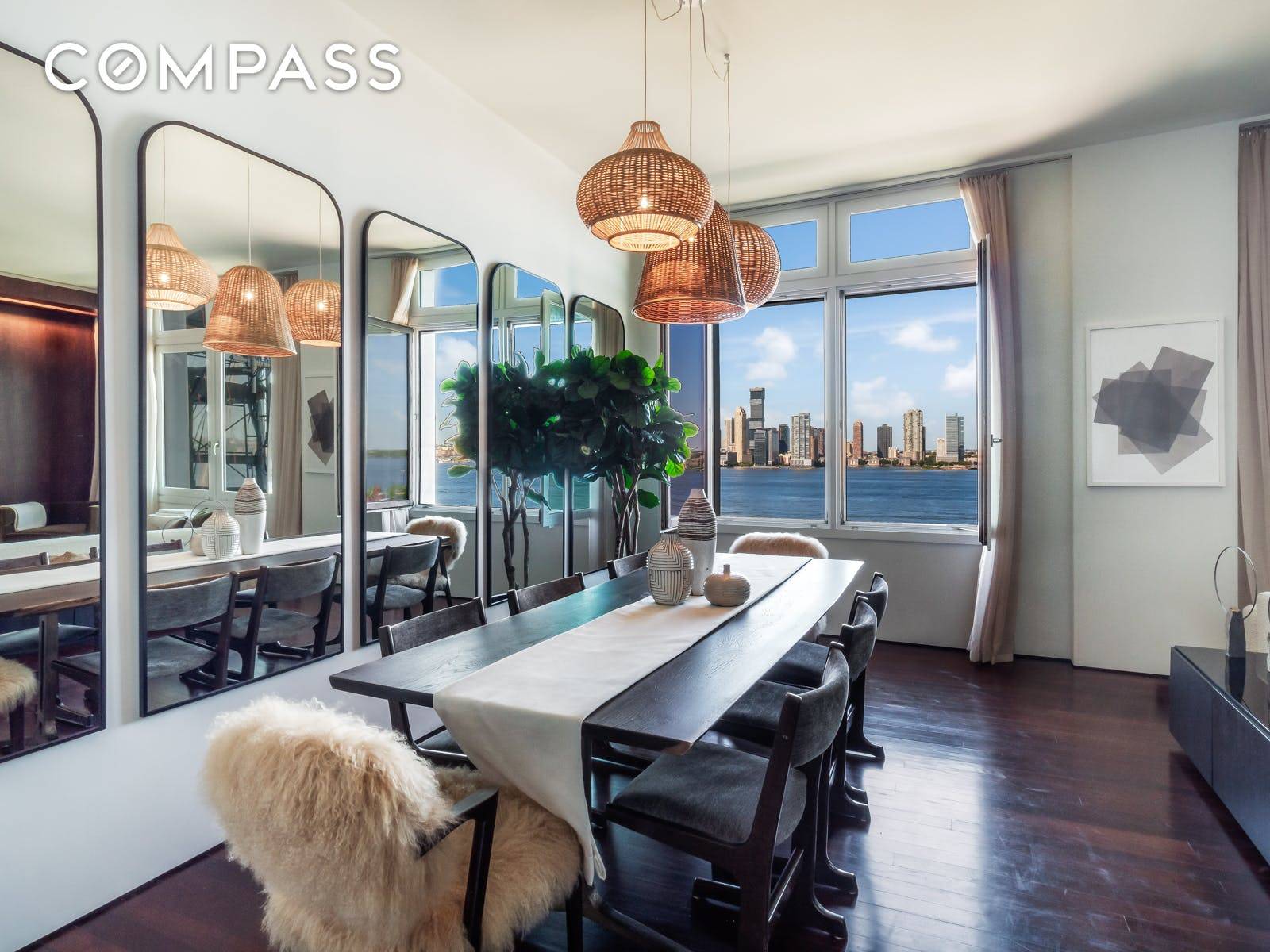 Enjoy spectacular sunrises and sunsets from this stunning condo loft in prime Tribeca.