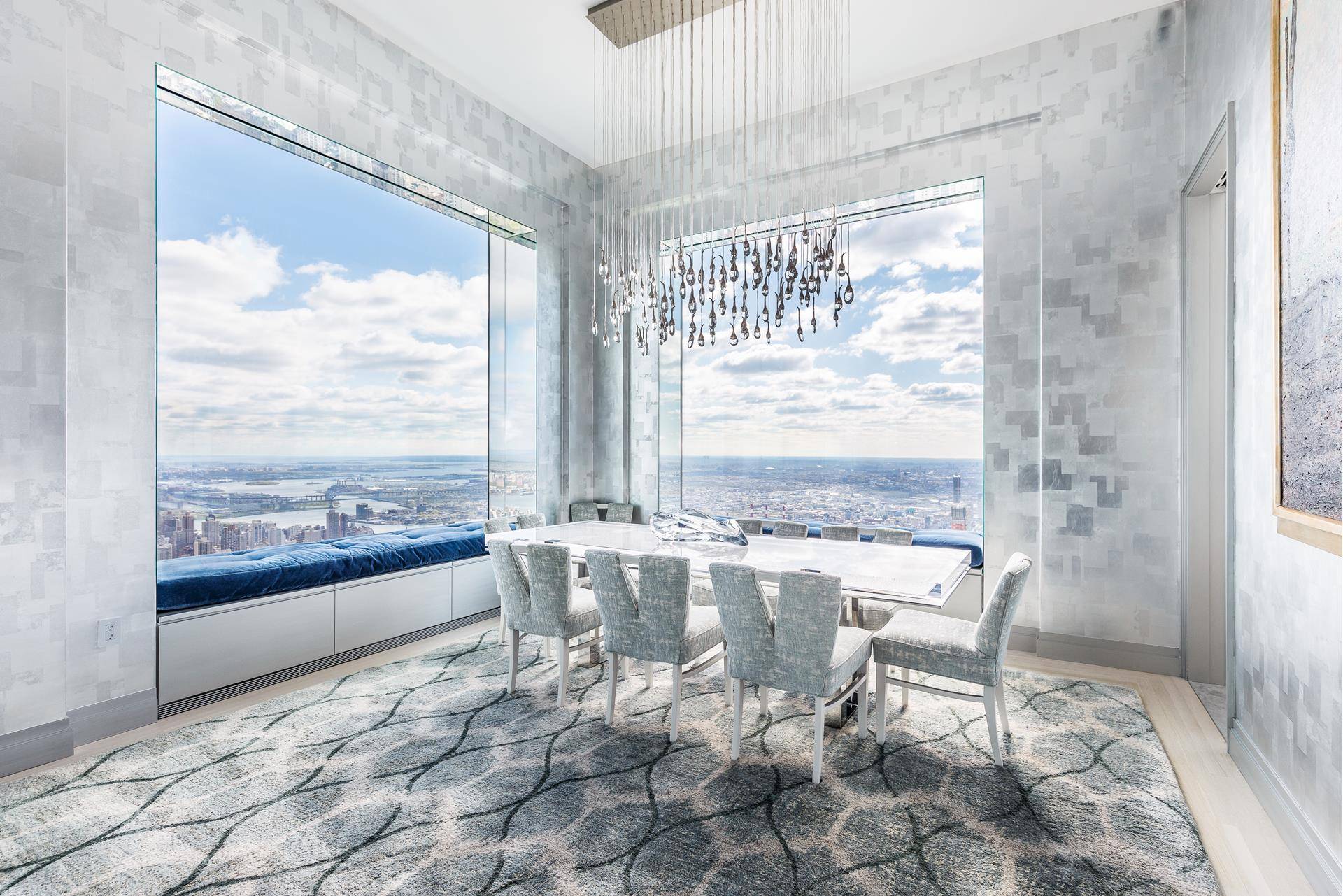 This residence, located on a high floor of iconic 432 Park Avenue, designed by architect Rafael Violy, has recently been converted from a three bedroom unit to an elegant two ...