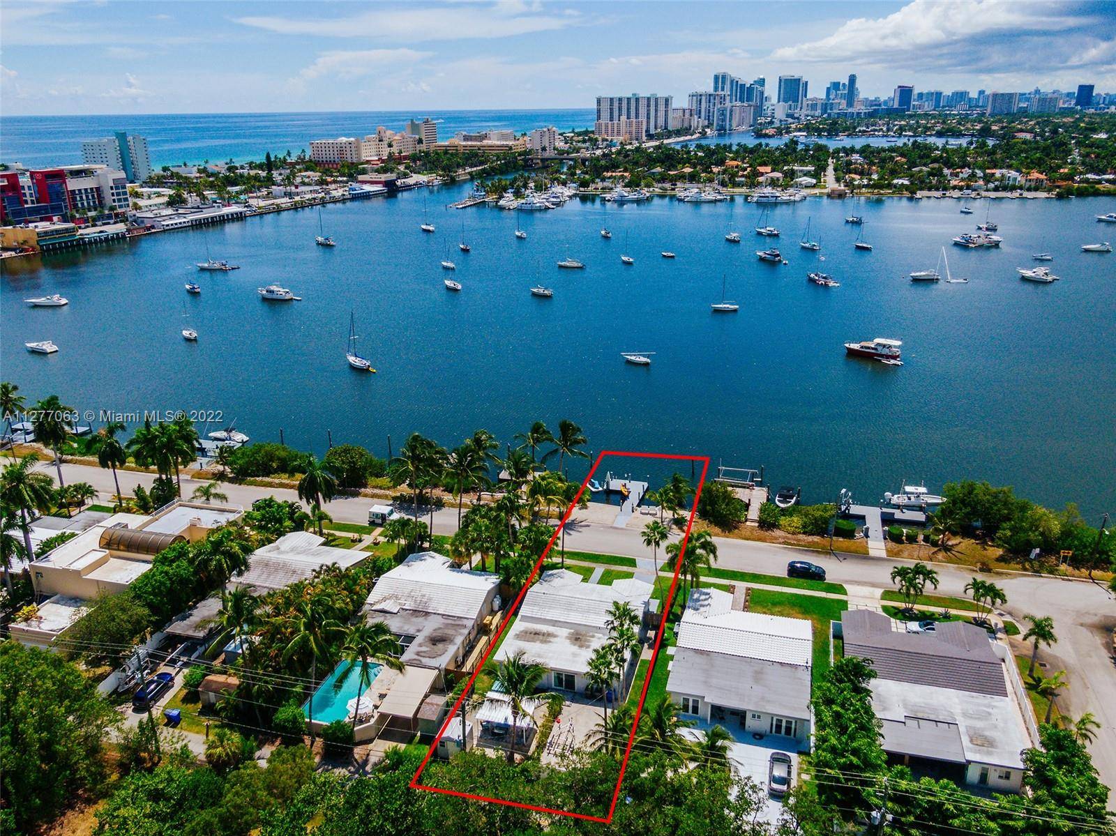 Rarely Available, Unrivaled with No Fixed Bridges Minutes to Wide Hollywood Beach, this Remodeled 4br 2ba Waterfront Pier Home is Located in Exclusive, Most Desirable Area of Hollywood Hollywood Lakes.