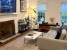 Living room w fireplce and 9ft ceilings, LED lighting