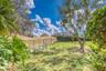 Side fenced yard