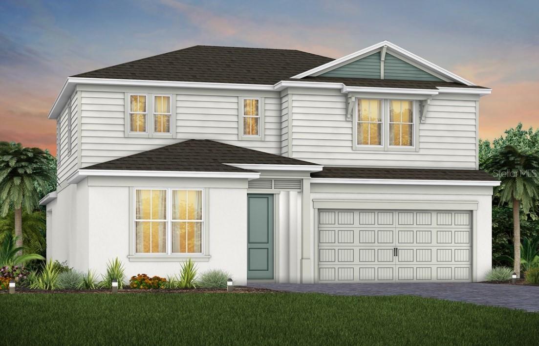 Exterior Design. Artistic rendering for this new construction home. Pictures are for illustrative purposes only. Elevations, colors and options may va