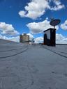 Exterior view of a satellite dish