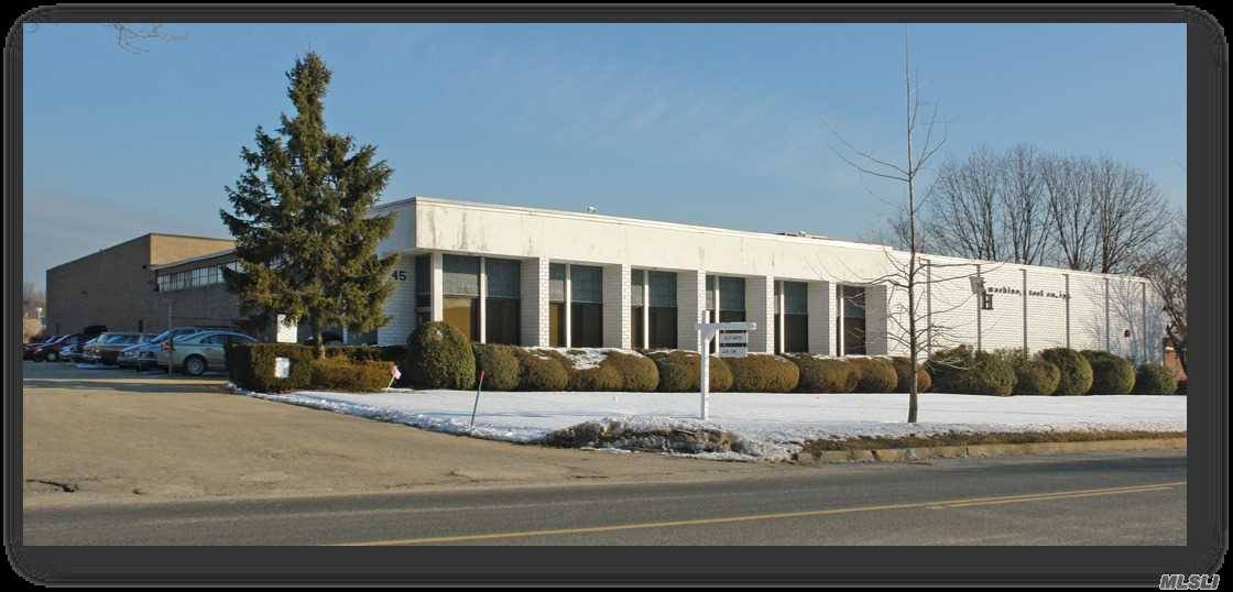 INCREDIBLE OPPORTUNITY TO PURCHASE THIS WELL MAINTAINED 33, 000 SF INDUSTRIAL BUILDING IN THE HAUPPAUGE INDUSTRIAL PARK.