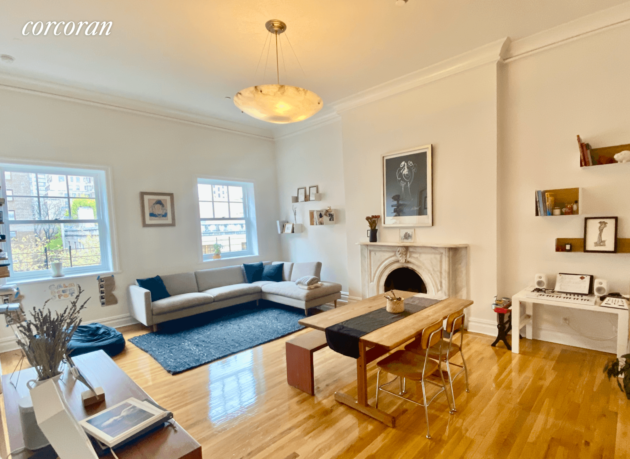 Rarely available IN THE HEIGHTS Glorious Top Floor Condo in 27' wide Brownstone.