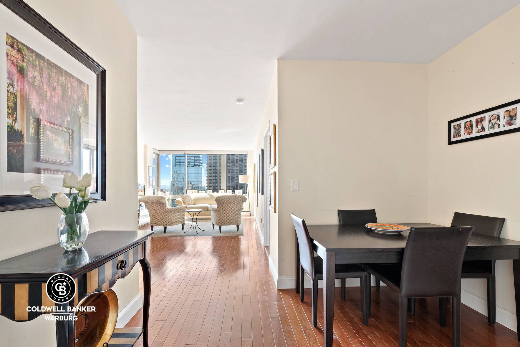 Come see the fabulous views from every window in this spacious, high floor, split two bedroom, two bathroom home in the highly coveted Park Millennium Tower in Lincoln Square.