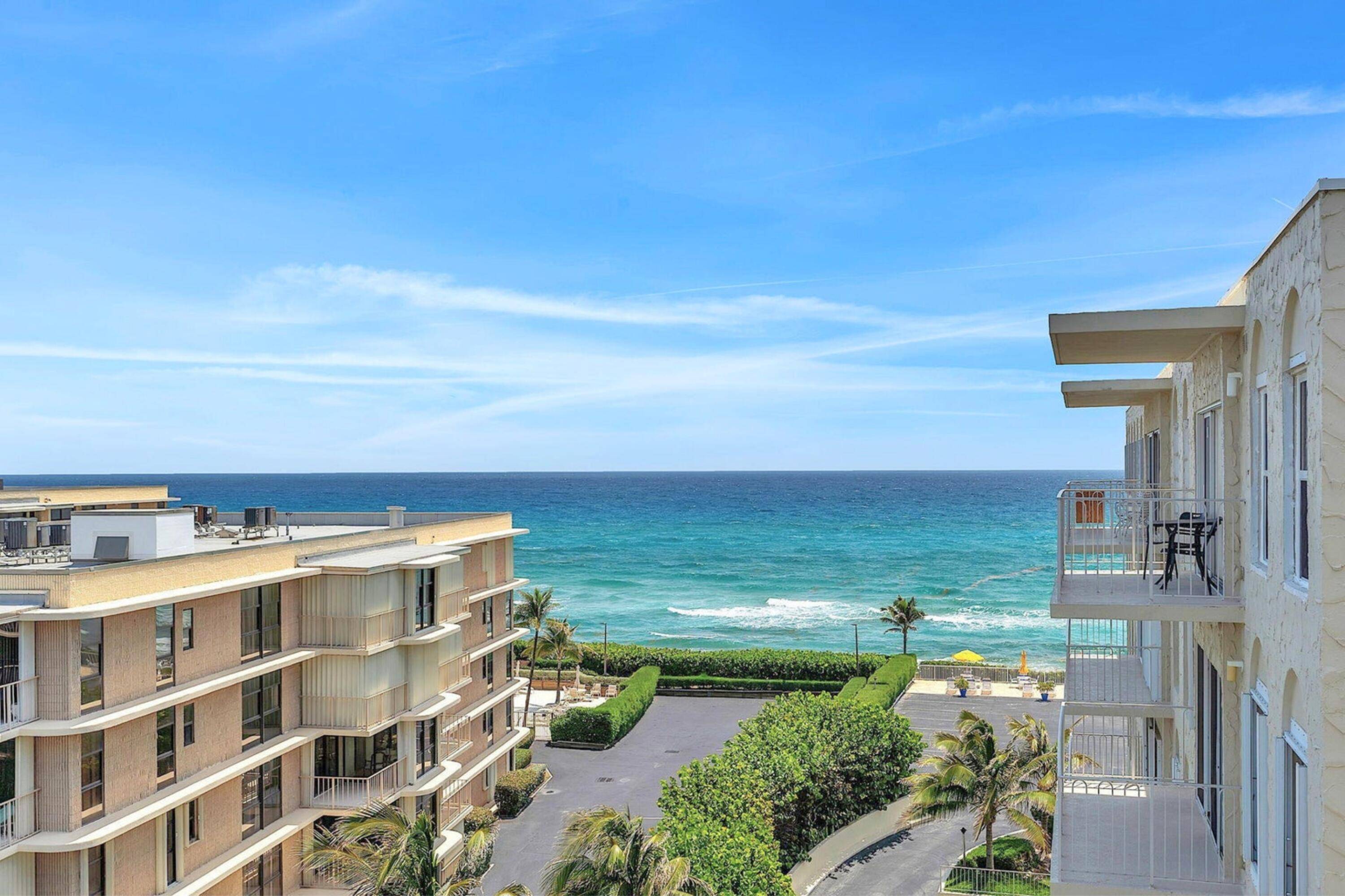 Palm Beach Paradise ! Enjoy Sprawling Water Views from Every Room in This Tastefully Renovated 2 Bedroom 2 Bathroom Penthouse Unit.