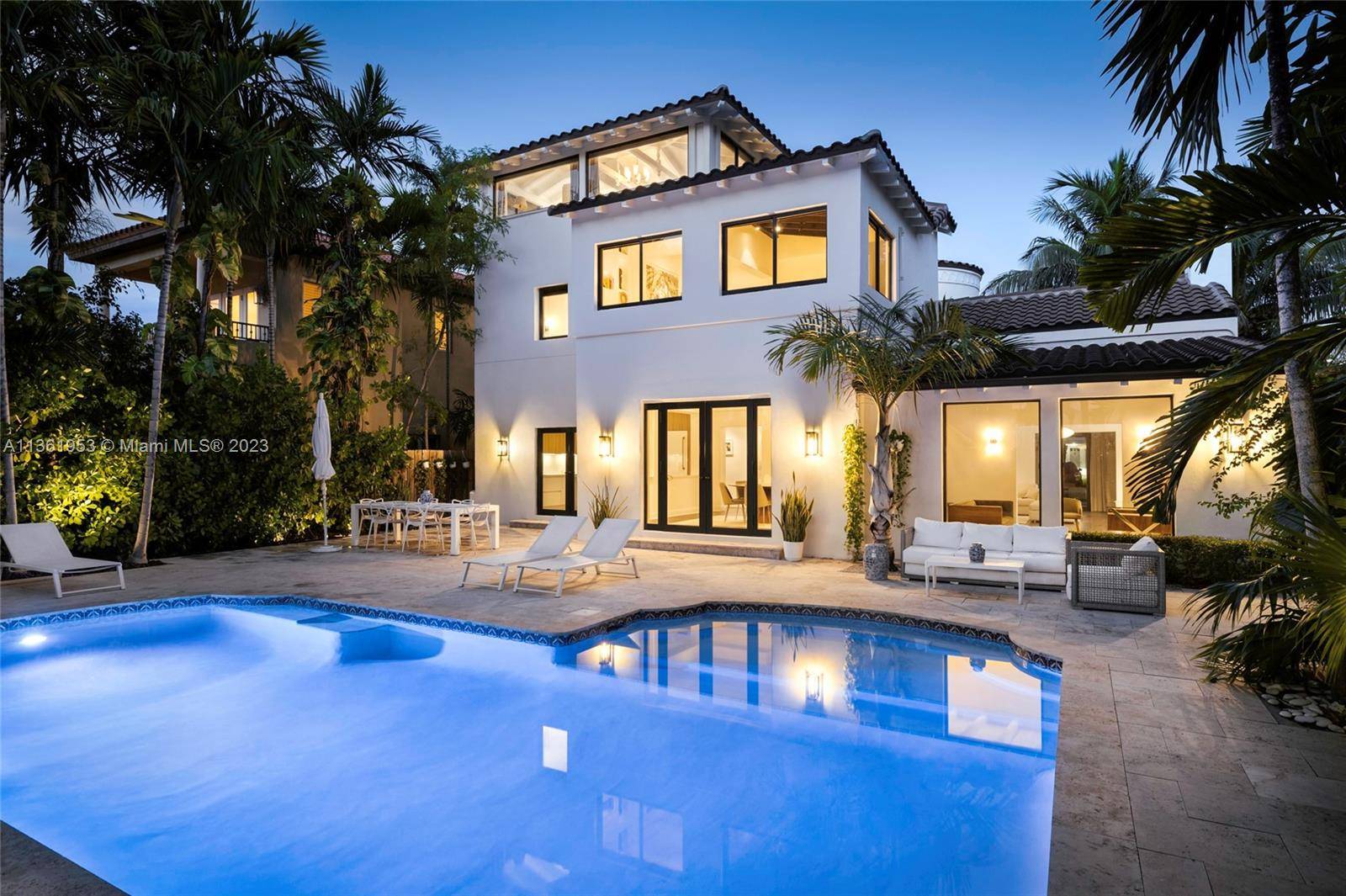 Indulge in luxury living at this exceptional Mediterranean style gem on coveted La Gorce Dr, Miami Beach.
