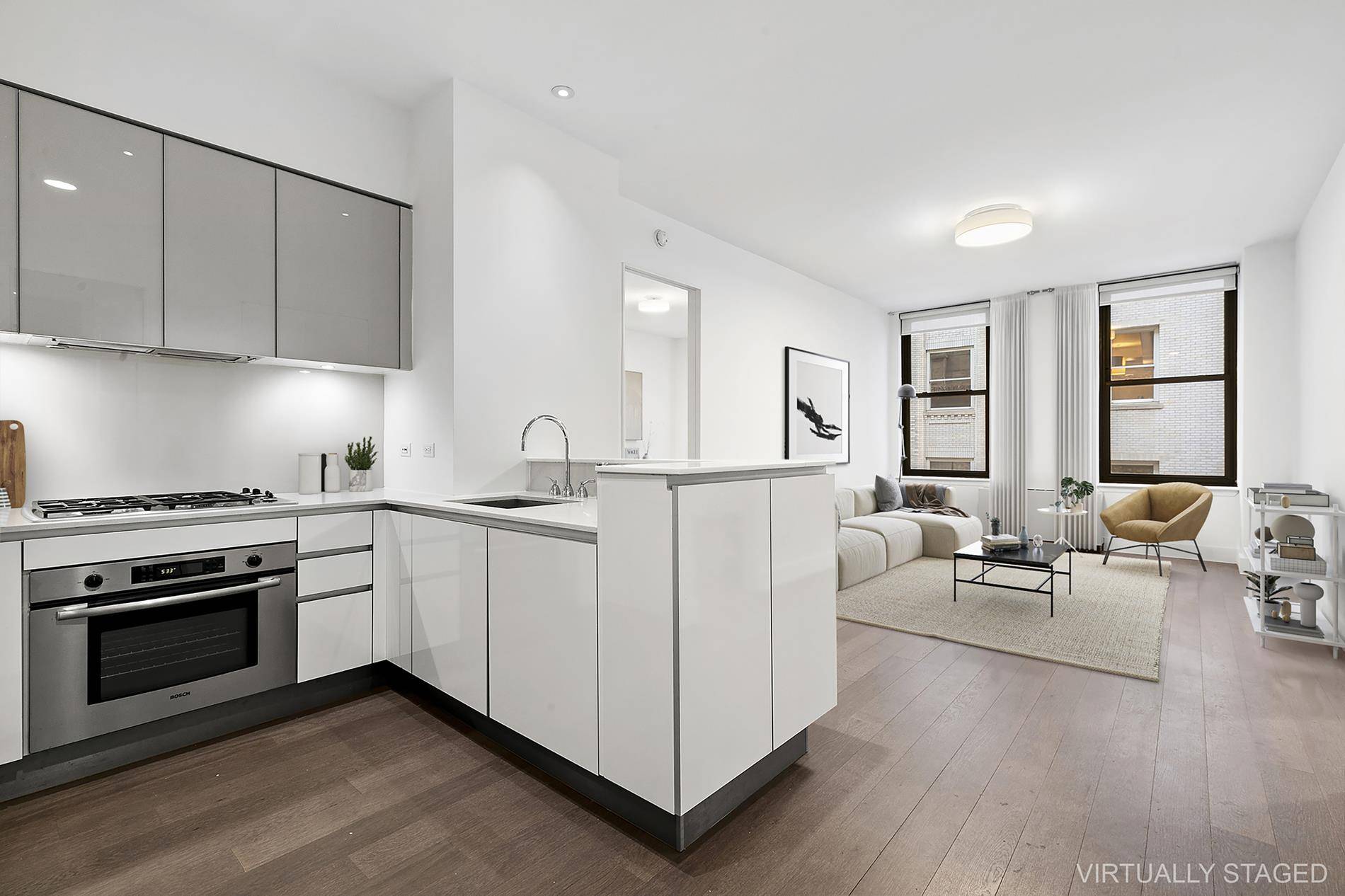 Immediate Occupancy Luxurious Two Bedroom Residence at Broad Exchange BuildingDiscover urban elegance and contemporary luxury at its finest in Residence 9J of the prestigious Broad Exchange Building.