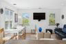 Dining area featuring light wood-type flooring, plenty of natural light, recessed lighting, and visible vents