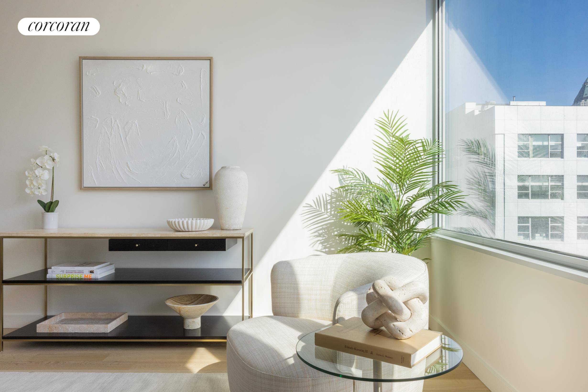 Immediate Occupancy. Designed by renowned architect Alvaro Siza with interiors by Gabellini Sheppard, residence 5A is a 869 SF south east facing one bedroom with elegantly appointed modern finishes.
