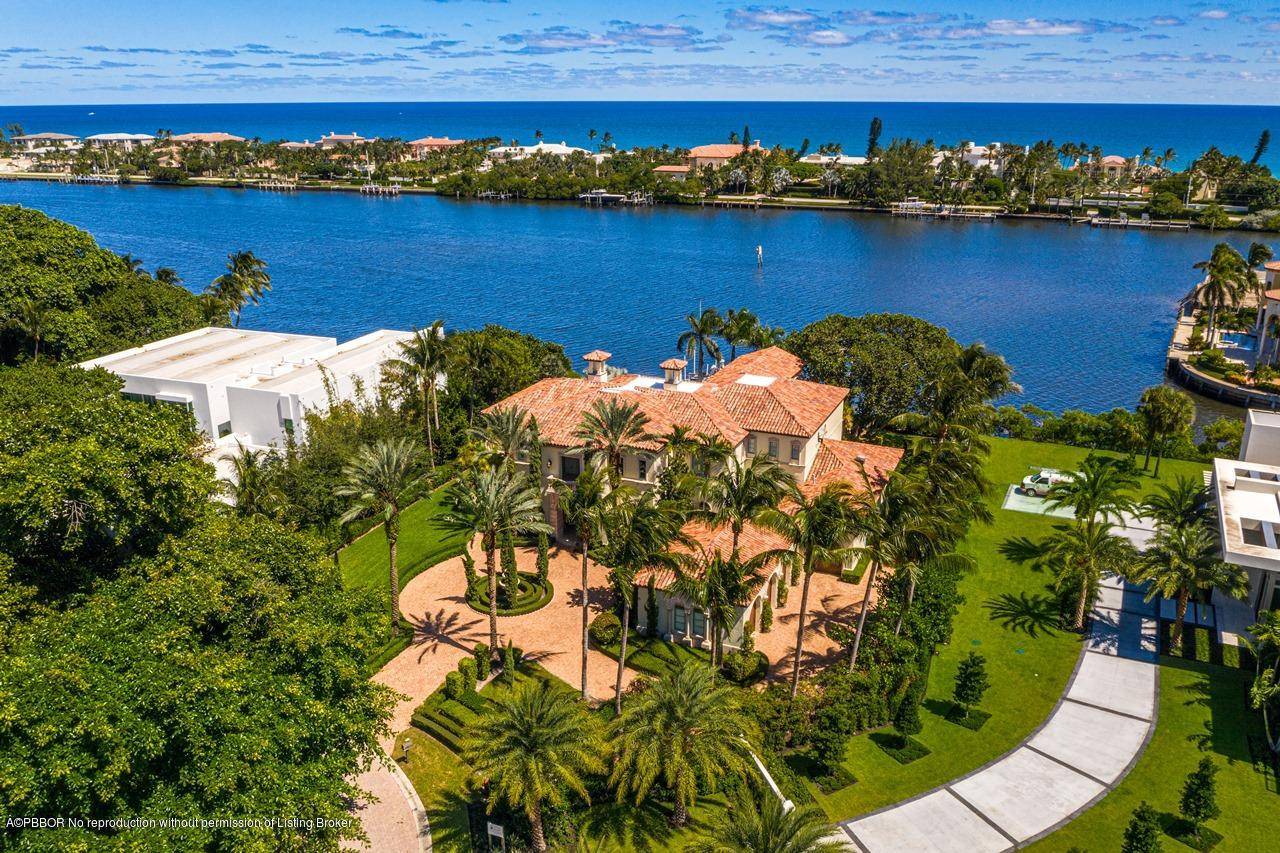 Privacy and Luxury Are Yours with this Mediterranean Waterfront Estate on Point Manalapan !